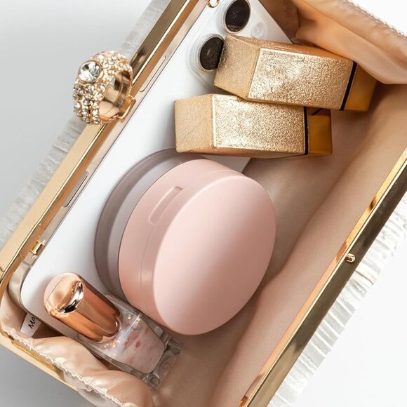 Women’s Satin Clutch Purse Pleated Evening Bag for Prom Weddings Parties - Picture 4 of 7